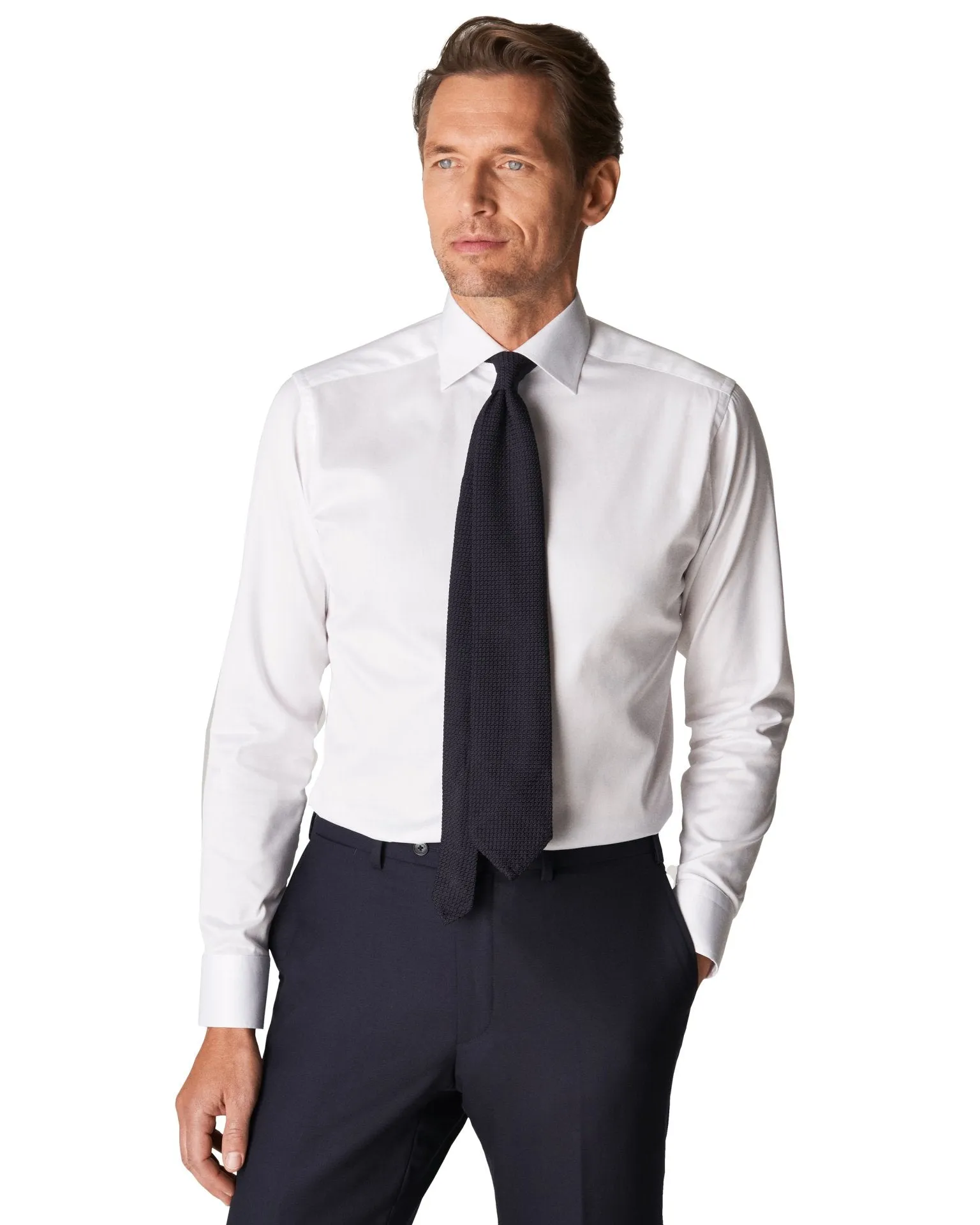 Slim Fit Signature Twill - White