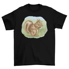 Squirrel outside t-shirt