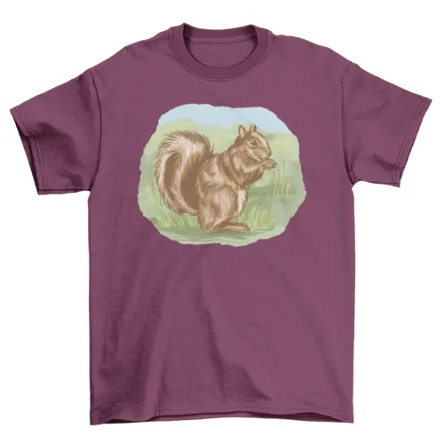 Squirrel outside t-shirt