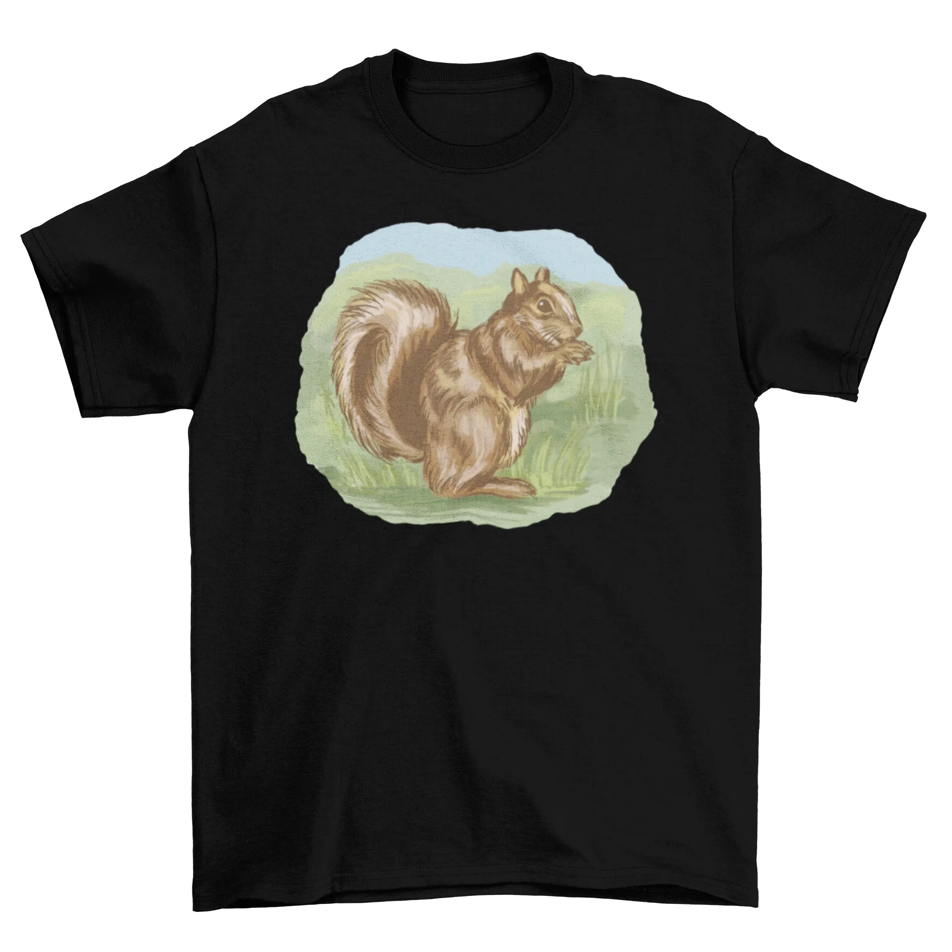 Squirrel outside t-shirt