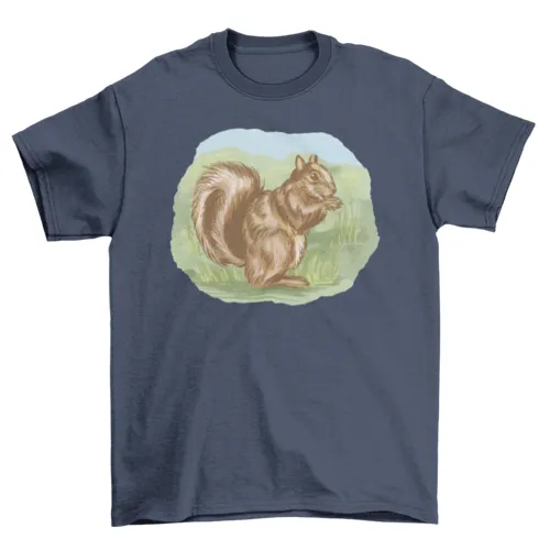 Squirrel outside t-shirt