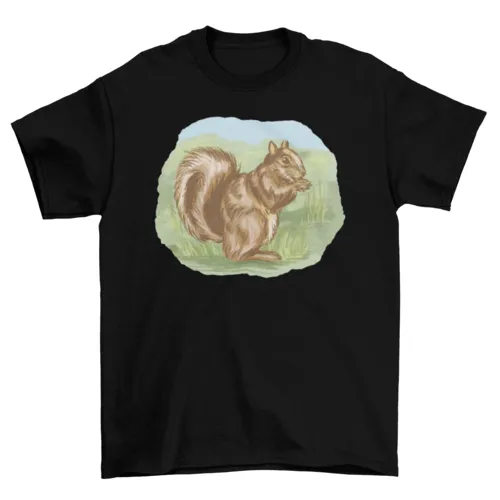 Squirrel outside t-shirt