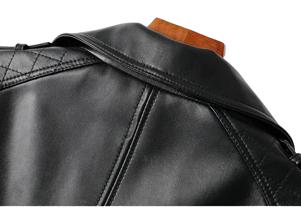 Womens Kinsley Genuine Lambskin Biker Leather Jacket